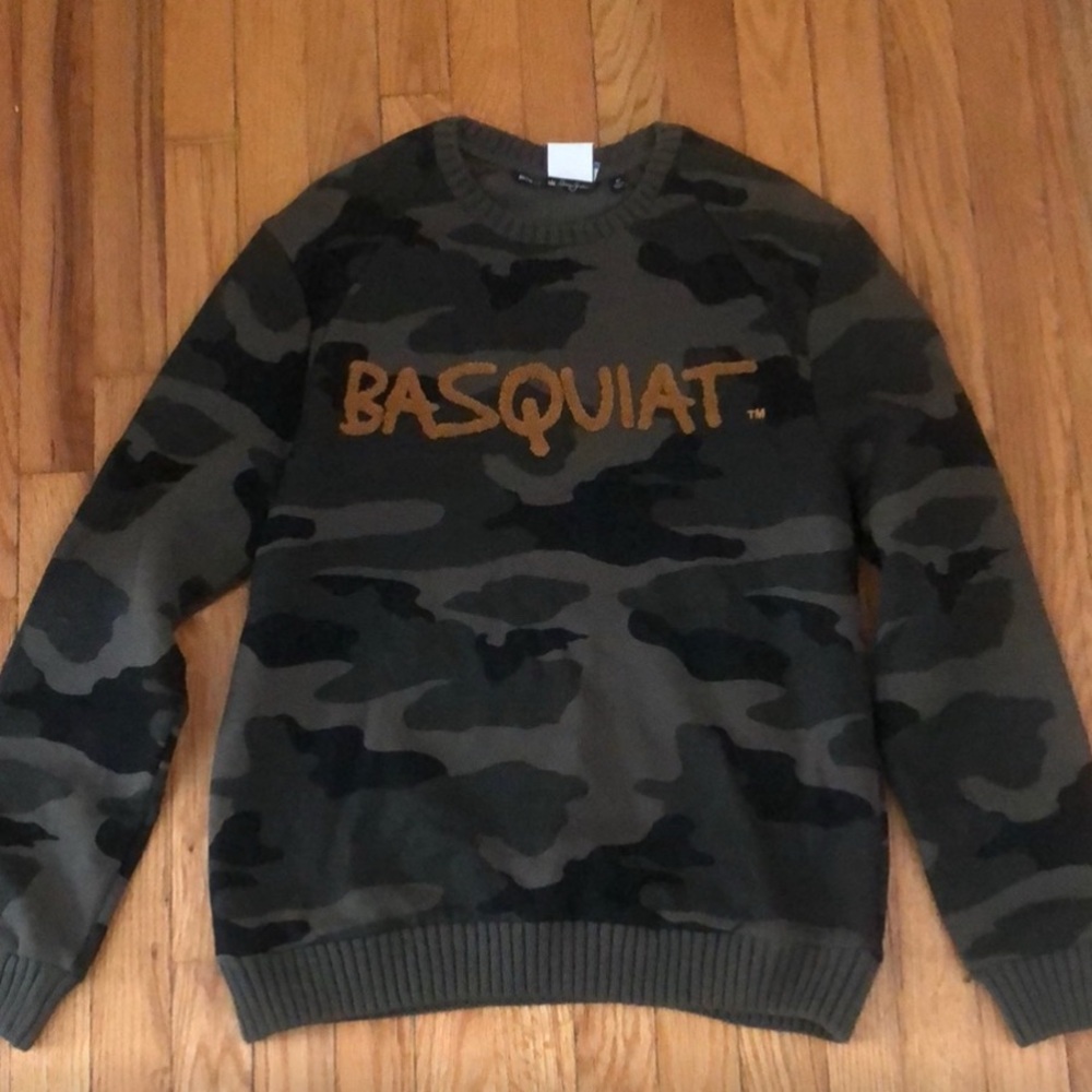 Basquiat Camouflage Cotton Sweater